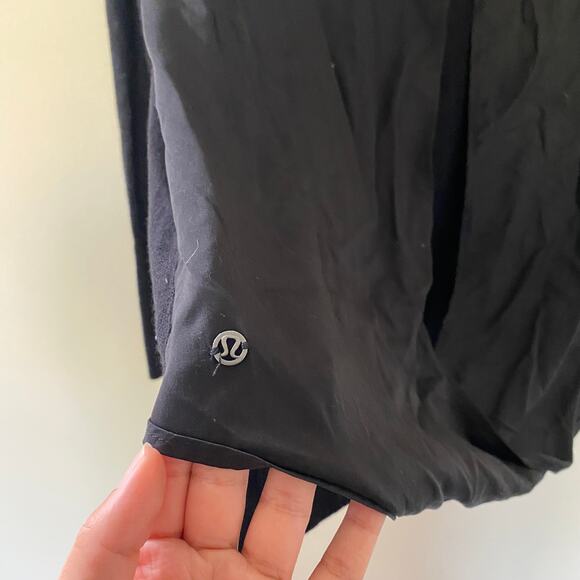 Lululemon Black Sweater with Twisted Back sz 8 - Picture 6 of 7